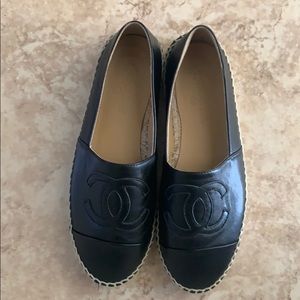 Chanel espadrilles like new with dust bag